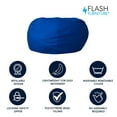 thumbnail image 4 of Oversized Solid Royal Blue Bean Bag Chair, 4 of 9