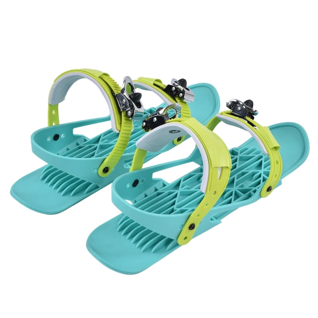 Zapatos de esquí pequeos, verde, portátil, de nailon, para invierno, para nieve, prácticos, 1 par para esquiar al aire libre, para hombres y mujeres ANGGREK Otros