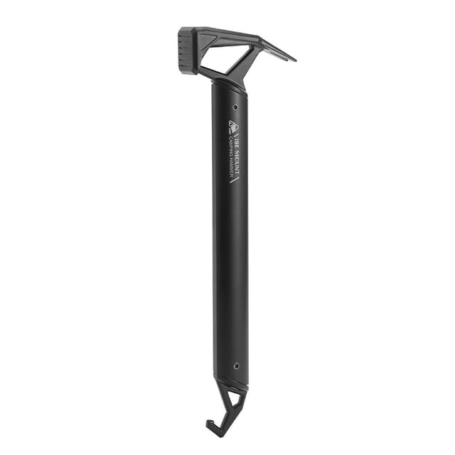 Martillo para acampar Extractor de clavos multifuncional para senderismo Mochilero Negro