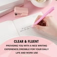 thumbnail image 6 of CHENjy Office Supplies Pens, Retractable Ballpoint Medium Point 1.0 mm Smooth Writing Ink Pen, Lightweight Cute Desk Decor and Journaling Tool, Purple, 1 Pack, 6 of 8