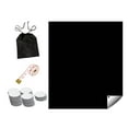 thumbnail image 3 of Blackout Shade Persiana Opaca portátil, práctica Cortina Opaca de privacidad Ligera para Bricolaje para el Dormitorio de la guardería del bebé, Negro 145cmx200cm, 3 of 8