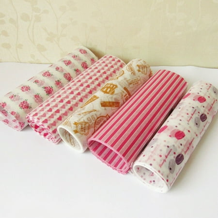 50Pcs/Lot Wax Paper Food Grade Grease Paper Food Wrappers Wrapping Paper Sandwich Wrapper Baking Wax Paper