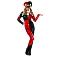 thumbnail image 2 of Adult's Womens Deluxe Sexy DC Comics Harley Quinn Classic Jester Costume, 2 of 2