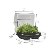 Medium Vegepod - Raised Garden Bed - Self Watering Container Garden Kit with Protective Cover, Easily Elevated to Waist Height