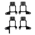 thumbnail image 4 of Paquete de 4 piezas de aros de choque de aluminio Torre delantera y trasera para actualización de orugas de roca -4 RC 1:10 Negro CUTICAT Soporte de torres de choque trasero delantero, 4 of 8