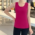 thumbnail image 2 of Yuzhih Thermal Tank Top for Women Fleece Lined Warm Sleeveless Shirts Camisole Warm Base Layer Vest for Cold Weather, 2 of 5