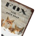 thumbnail image 6 of Vintage Iron Hanging Plate Fox Poster Tin Sign Vintage Bath Soap Wash Your Paws Metal Tin Sign Bar Club Family Bathroom Toilet Cafe Wall Decoration Fox Lovers Gift Housewarming Gift 5.5"x8", 6 of 8