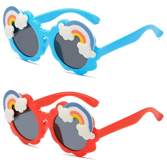 GJX 2Pcs Baby Sunglasses,Toddler Sunglasses Age 2-4,Infant Sunglasses,Style1
