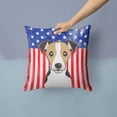 thumbnail image 2 of Carolines Treasures Flag and Jack Russell Terrier Fabric Decorative Pillow 14Hx14W multicolor, 2 of 4