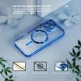 thumbnail image 5 of 3-in-1 Entronix Bundle for iPhone 16 Pro, Glossy Magnetic Clear Case 2 Screen Protector, Blue, 5 of 7