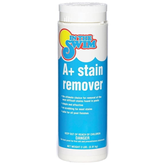 A+ Pool Stain Remover - 100% Ascorbic Acid - Professional-Grade Metal & Organic Stain Treatment - 2 Pound