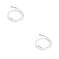 thumbnail image 3 of Collar de metal Qarigey colgante de cuello joyería de moda pareja exquisita flexible Plata 45cm 2Conjunto, 3 of 6