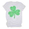 thumbnail image 3 of BLVB St. Patricks Day Shirt for Womens Cute Clover T-Shirt Shamrock Printed Shirts Short Sleeve Graphic Tees Tops White 2, 3 of 4