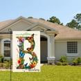thumbnail image 2 of Amhnf Letter B With Flowers And Butterflies Garden Flag For Home Outdoor Garden Yard Decor 12x18 inch, 2 of 5