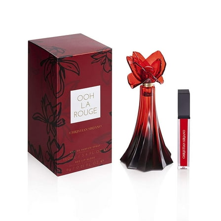 Christian Siriano Ooh La Rouge Women's Eau de Parfum Spray, 3.4 Ounces   Lip Gloss 0.21 oz