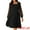 Black, variant on DARING DIVA Long Sleeve Square Neck Dress S Wine Red
