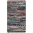 thumbnail image 1 of Safavieh Chiffon Tapis Collection RAR121E Fait Main Boho Bande Coton Accent Tapis, 2'6" x 4', Rouille / Multi, 1 of 1