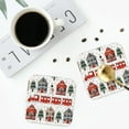 thumbnail image 4 of Sigee Christmas Houses for Water-Resistant, Heat-Resistant, Non-Slip Leather Coasters Set, Ideal for Coffee Table, Office, Bar, Home Decor-Square, 4 of 6