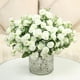 thumbnail image 4 of Claveles artificiales, pequeñas flores de seda para decoración de interiores, ramos artificiales para el hogar, decoración de cocina, boda, fiesta, el mejor regalo para mamá, blanco, 4 of 6