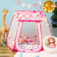 thumbnail image 1 of Crayline Pop Up Princess Tent Con Juguetes De Luz De Estrella Para Niñas De 1, 2 Y 3 Años, Regalo De Cumpleaños, Piscina De Bolas Para Bebés De 12 A 18 Meses, Juguetes Para Niñas, Regalo Para Niños Pe, 1 of 8