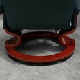 thumbnail image 2 of GVN Chaise Lounge, Lounge Chair,Adjustable Swivel Lounge Chair with Footrest, Armrest and Wrapped Wood Base, Blue, 2 of 11