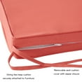 thumbnail image 4 of Greendale Home Fashions 18 x 18 in. Coral Square Outdoor Chair Pad (Set of 2), 4 of 6