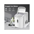 thumbnail image 3 of Nugget Ice Maker Countertop, Auto-Cleaning Pebble Ice Maker With Ice Basket & Scoop, 33Lbs In 24H, Chewable Ice Maker Machine For Home Camping, 3 of 4