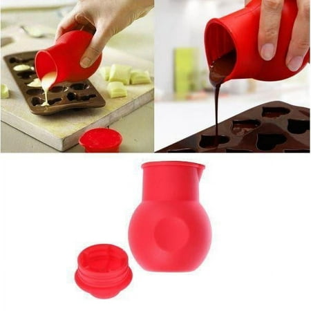 Image of Chocolate Melting - Heat Pour Cool and Store Silicone Storage Pouch Container | Bakell