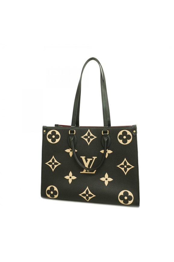 Pre-Owned Louis Vuitton Monogram Empreinte OnTheGo MM Tote Bag M45495 Black Beige 2-way bag for...