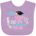 thumbnail image 3 of Inktastic My Mommy Did It and She Did It for Me with Graduation Cap Girls Baby Bib, 3 of 4