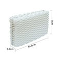 thumbnail image 3 of 4 Pack Humidifier Filters,Cool Mist Humidifier Replacement Filter,Humidifier Replacement Filters,Humidifier Filter Replacement for Equate Compatiable with eqwf813/pcwf813/rwf813,White,5.49x1.36x3.41", 3 of 4