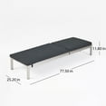 thumbnail image 2 of Mitchell Outdoor Chaise Lounge with Cushion, Set of 2, Dark Gray, Silver, 2 of 4