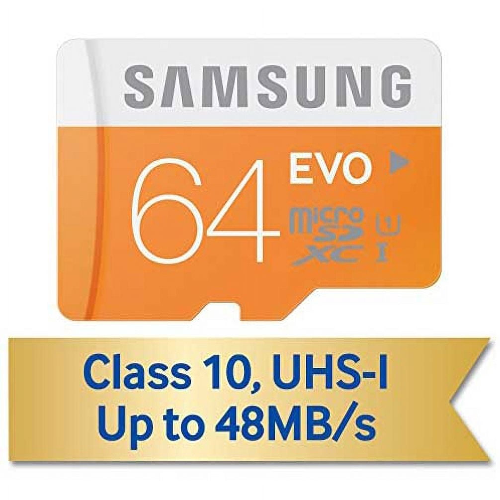 Samsung Evo 64GB MicroSD Memory Card MicroSDXC High Speed V4J for Motorola Droid Maxx 2 Turbo, G4 Plus, Google Nexus 6, Moto E LTE E4 PLUS, G4 Play G5 PLUS (XT1687)