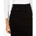 thumbnail image 3 of Charter Club Women's Tummy Control Denim Pencil Skirt Black Size 14 Petite, 3 of 3