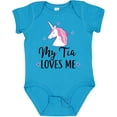 thumbnail image 3 of Inktastic My Tia Loves Me Unicorn Girls Baby Bodysuit, 3 of 5