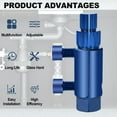 thumbnail image 5 of Broken Pipe Thread Extractor Tool,Stripped Pipe Extractor Set, Broken Valve Thread Extractor,Faucet Removal Tool with Water Claw,Stripped Screw Extractor for Damaged Faucet Water Pipe, 5 of 6