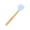 Blue, variant on Heart Shaped Silicone Spatula with Wooden Handle, Heat Resistant Food Grade Baking Scraper, Non Stick Kitchen Utensil for Cooking Mixing Stirring Scraping Baking Pastry Cake Decor, Pink