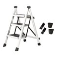 thumbnail image 4 of Ximing Kitchen Ladder Step Ladder Indoor Outdoor Sturdy Carbon Steel Stepladder Home Portable Multifunctional Kitchen Folding Ladder white, 4 of 10