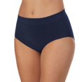 thumbnail image 2 of Carole Hochman Women's Multicolor 5-Pack Full Coverage Seamless Soft Brief Panties (Blue, S, 621210), 2 of 8