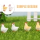 thumbnail image 4 of 10 Uds. Pequeñas artesanías de gallina, decoraciones de gallina simuladas, decoraciones de gallina pequeña de resina, gallina pequeña decorativa, 4 of 5