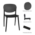 thumbnail image 2 of Modern Indoor/Outdoor Patio Dining Chair - Durable Polypropylene, Weather-Resistant Design, 2 of 6