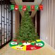 thumbnail image 3 of Ganfancp Falda Del Árbol de Navidad Decoración de Vacaciones Suministros No Tejida Árbol de Fondo Del Árbol de Navidad Decoración Del Árbol Delantal Liquidación 1* Falda para Árbol de Navidad, 3 of 5