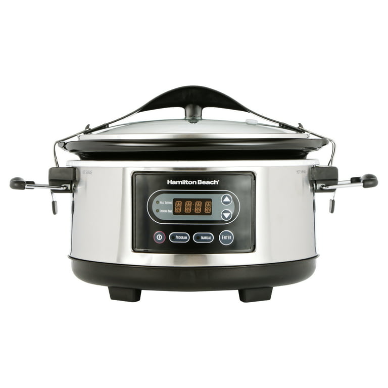 Hamilton Beach Stay or Go® Programmable Slow Cooker, Silver - 33576F