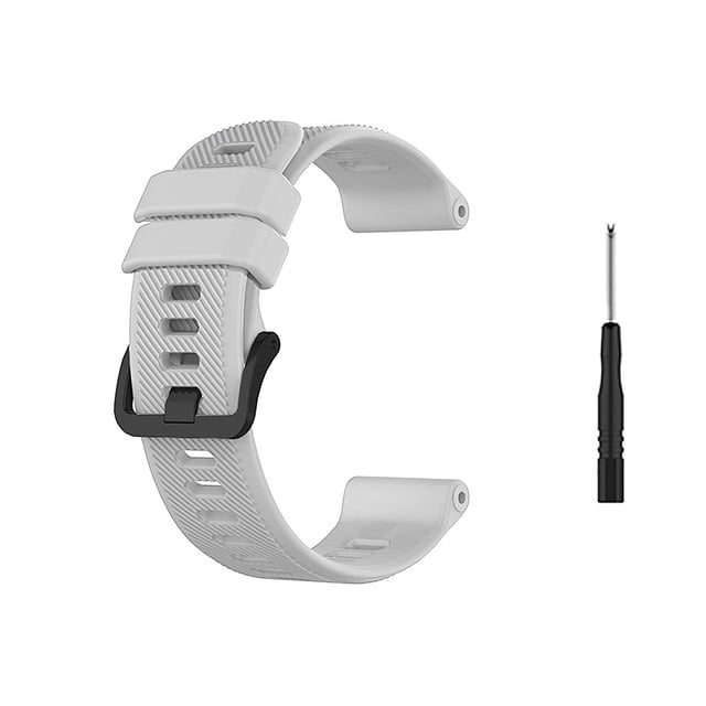 Graflsoa 22mm Adjustable Silicone Watch Strap with Buckle for Garmin Forerunner 745 - Multiple Colors, Water Resistant, Comfort Fit (Includes Tool)