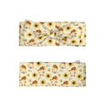 thumbnail image 2 of Daiia Watercolor Bee Honey Honeycomb Bee Printed Handmade Baby Headbands Soft Stretchy Hair Bands with Bows for Newborn Infant Baby Toddler Girls, 2 of 5