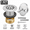 Silver, variant on Trip Lever Bathtub Drain Trim Kit & Overflow Face Plate, Tub Drain Strainer for 1-1/2" and 1-3/8" Bath Drains