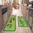thumbnail image 4 of Believe Merry Grinchmas Christmas Kitchen Mat Decor, Christmas Kitchen Rugs Sets of 2, Christmas Floor Mat, Christmas Rugs Indoor Kitchen Christmas Decorations, Green, 4 of 6