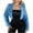 Blue, variant on Womens Winter Coats, Jackets for Women Trendy, Ladies Warm Faux Furry V-Neck Jacket Solid Color Winter Outerwear