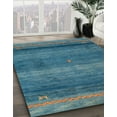 thumbnail image 2 of Ahgly Company Indoor Rectangle Abstract Glacial Blue Ice Blue Abstract Area Rugs, 5' x 8', 2 of 6