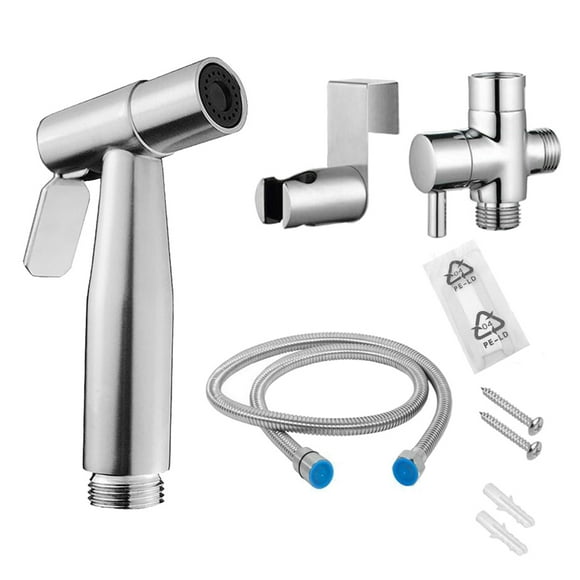 Bidet Sprayer Diaper Sprayer Head Spray Nozzle Toilet Self Cleaning - , Bidet Toilet Sprayer+Bidet Holder+Hose